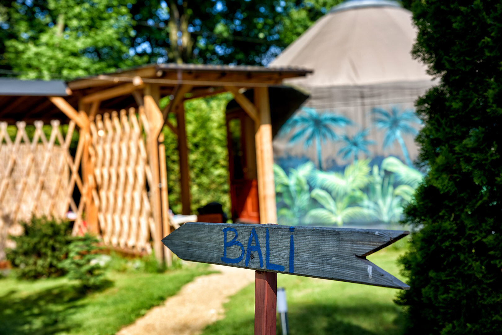 Jurta Bali z prywatną balią Jurta Bali z prywatną balią